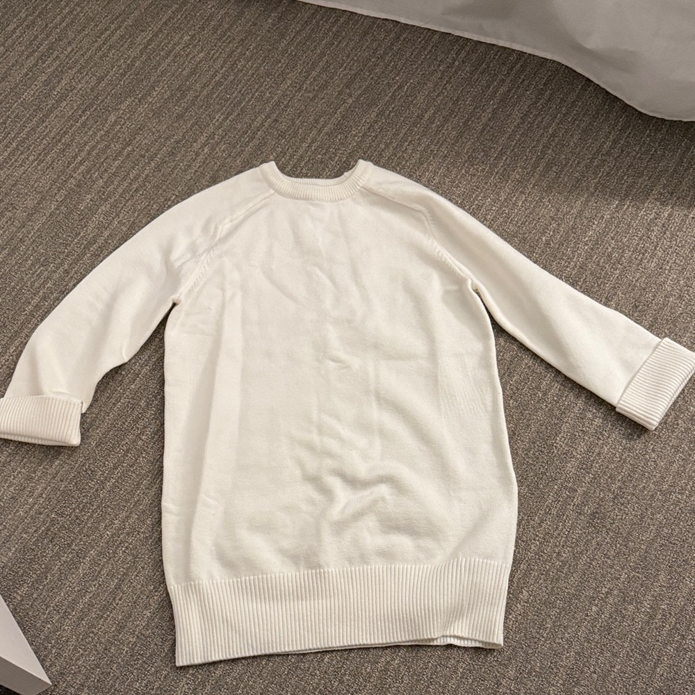 English Factory white sweater dress
